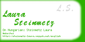 laura steinmetz business card